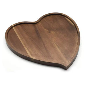 Lot de 2 plateaux en bois faits à la main Forme personnalisée Top Exigeant Fabulous Design Plateau de service au look élégant pour la restauration - Product Image 5