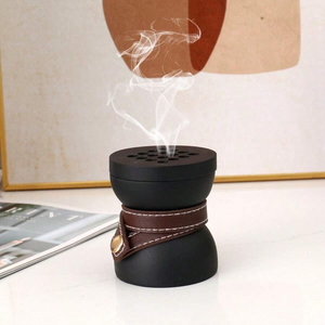 Quemador de Incienso de Resina Epoxi y Madera Natural Hecho a Mano de Primera Calidad, Decoración Tradicional con Forma de Bakhoor - Product Image 4