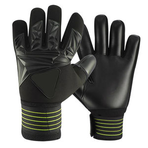 Nouveauté Gants de gardien de but de football professionnels Cuir de haute qualité Matériel en latex Extérieur Antidérapant Évacuation de l'humidité pour - Product Image 1