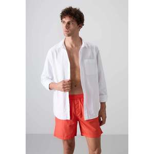 Short de bain pour homme Tommylife, taille élastique verte, coupe standard - 81237 - Vert fluo - Product Image 3