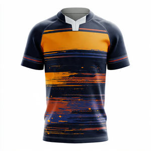 Camiseta de Rugby Personalizada con Nombre de Equipo, Camiseta Deportiva Sublimada con Botones, Polo de Rugby Unisex - Product Image 4