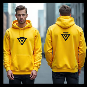 Jersey polar de algodón con capucha de alta calidad, diseño delantero/trasero-algodón suave-pedido a granel logotipo OEM/jersey con capucha de marca para hombres - Product Image 5