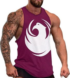 Camiseta sin Mangas de Algodón 100% para Hombre con la Bandera de la Ciudad de Phoenix, Arizona, para Entrenamiento, Gimnasio, Fitness, Hecha en Fábrica - Product Image 1