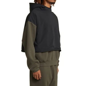 Nueva llegada de doble capa para hombre personalizado impreso sudaderas con capucha 2024 nueva llegada para hombre gota hombro sudaderas con capucha - Product Image 4