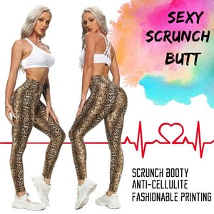 Leggings de Yoga doux pour femmes, vêtements de sport, sensation de nu, taille en V, Compression, fesses, fesses, Leggings d'entraînement - Product Image 4