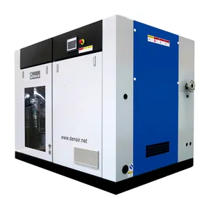 Compressor de parafuso de refrigeração de ar 55kw, compressor de ar sem óleo seco para indústria médica e alimentar