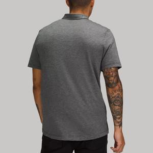 Nueva ropa deportiva con logotipo bordado personalizado para camiseta de Polo Unisex que absorbe la humedad Plain Golf para Polo con ajuste sólido para hombres - Product Image 3