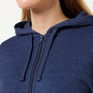 Sweats à capuche et sweats pour femmes fermeture éclair personnalisée surdimensionnée bio fermeture éclair complète coton 100% polaire dames fabricant sweat à capuche femmes - Product Image 3