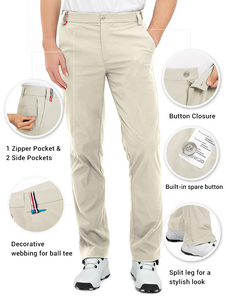 . Pantalon de golf respirant pour homme Conception de vêtements de sport légers conçus pour les entraînements de marche et le confort quotidien - Product Image 3