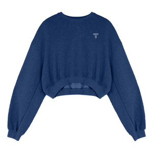 Top corto transpirable de alta calidad para mujer, sudadera con logotipo personalizado y tejido de punto, Tops cortos informales de verano 100% - Product Image 3