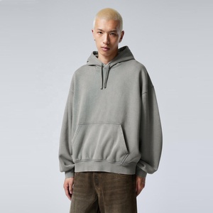 เสื้อฮู้ดดี้พิมพ์ลายตามสั่ง ผ้าฝ้ายฟลีซ 100% ทรงโอเวอร์ไซส์ สำหรับผู้ชาย  รักษ์โลก สไตล์ฮิปฮอป ไหล่ตก สตรีทแวร์ - Product Image 1