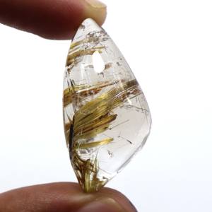 พลอยทับทิมสีทองขนาด45กะรัตพลอยทับทิมสีทองธรรมชาติทรงหลวม - Product Image 6