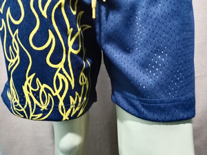 Los mejores pantalones cortos de malla, pantalones cortos de malla de marca de gimnasio transpirable, pantalones cortos de malla pesada Unisex, cordón ajustable, 2 bolsillos laterales - Product Image 3