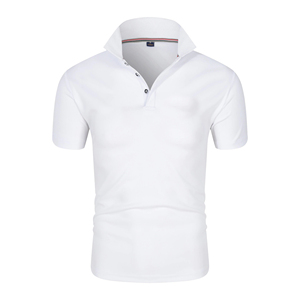 Polos para hombre elegantes para hombre, camiseta de color sólido, ropa informal inteligente, tela elástica, ligera, transpirable para hombre - Product Image 6