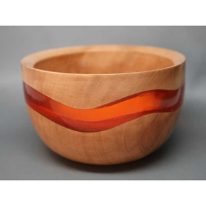 Meilleure vente Accueil Vaisselle Bol de service alimentaire Dernier design Personnalisé Taille Bois et Résine Table à manger Bol à dessert - Product Image 5