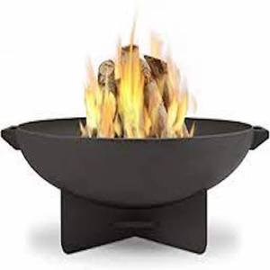 Brasero sur pied en fer forgé personnalisé, finition rustique, chauffage extérieur, emballage sur mesure, brasero de jardin QAMAR OVERSEAS QO-1355AB - Product Image 6