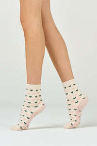Chaussettes de Pilates personnalisées pour femmes, motif de points de base et de cœur, bordure à volants, antidérapantes, tricot jacquard, chaussettes de yoga, accessoires de studio - Product Image 6