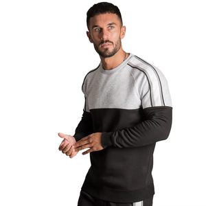 Diseño Color sólido Sudadera Buena calidad Oversized Loose Men Sudadera Venta al por mayor Manga larga Basics Algodón Mezclado - Product Image 2