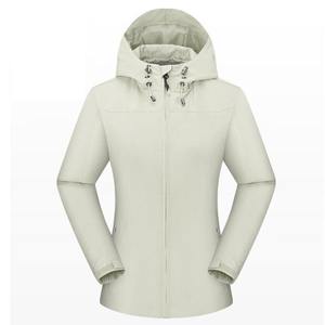 Chaqueta de invierno de concha blanda con capucha y diseño de logotipo personalizado para hombre, impermeable, transpirable, Reversible, de nailon, cortavientos de lona urbana - Product Image 3