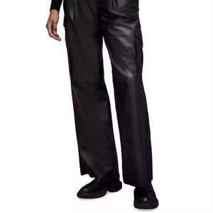 OEM Custom Women's <b>Leather</b> Trousers Stylish Comfortable for All Occasions High Quality Winter <b>Pants</b> - Product Image 3