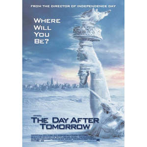 Modern Style 'The Day After Tomorrow' Statue & Snow <b>Poster</b> Wall Decor Material Paper - Product Image 1