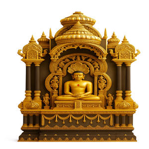 Mandir de prière traditionnel en bois de teck d'Inde du Sud, personnalisé, grand, moderne, imperméable, pour usage domestique, prix de vente aux États-Unis - Product Image 3