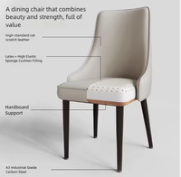 Silla de Comedor Tradicional de Madera con Tapicería de Lino, Fácil de Mover, Mueble para Hogar, Dormitorio, Balcón, Hotel, Asiento Individual de Madera Sólida