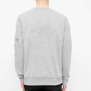 Men's Drop Shoulder <b>Fleece</b> 100% Cotton Embroidered Oversized Heavyweight Custom Crewneck <b>Sweatshirt</b> - Product Image 4