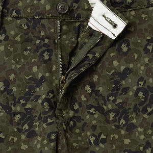 Ensemble short en toile 100% coton deux pièces pour homme taille moyenne logo brodé motif léopard anti-rides ODM personnalisable - Product Image 4