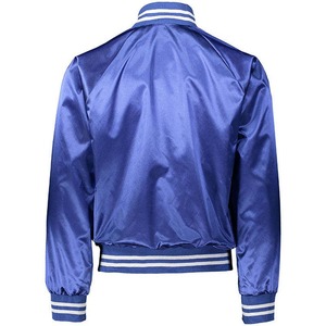 Personalizado al por mayor precio de los hombres de nylon de alta calidad de encargo al por mayor de satén Varsity Letterman chaqueta de bombardero de béisbol para los hombres - Product Image 5