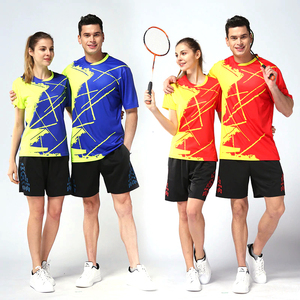 เครื่องแบบ100% เล่นปิงปองและแบดมินตันโพลีเอสเตอร์สำหรับผู้ชายและผู้หญิงระบายอากาศได้ดีไซส์ใหญ่พิเศษ - Product Image 3