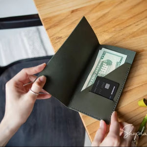 Titular de la factura Logotipo personalizado Restaurante Titular de la verificación de cuero genuino Invitado Presentador Titular de la factura 2017 - Product Image 1