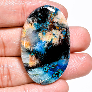 Super grado marrón crisocola corte radiante cabujones de corte ovalado único Natural lote a granel fabricación de joyas - Product Image 2