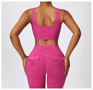 Fitness Wear Activewear Venta al por mayor Sexy Yoga Bra Hollow Out Gym Tank Top Mujeres Sujetador deportivo - Product Image 2