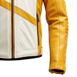 Ventes chaudes Vestes en cuir lourd Logo personnalisé Veste en cuir véritable pour homme Logo personnalisé Vestes en cuir de haute qualité - Product Image 5