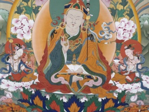 Thangka pintado a mano: Padmasambhava - Imagen central de las Ocho Manifestaciones - Product Image 5