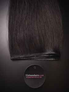 Extensiones de Cabello Humano Remy Vietnamita Natural 2024, Trama Doble a Máquina, Cutícula Alineada, Color Negro Virgen - Product Image 5