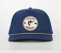 Gorra Snapback impermeable de poliéster ajustada azul marino, gorras de Golf con logotipo de Parche de goma para hombre, gorra de béisbol cortada con láser de fábrica de Vietnam