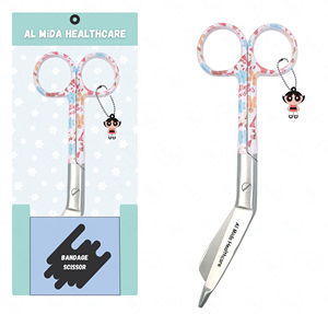 Ciseaux de pansement à poignée de caractère coloré avec charme et emballage de vente au détail personnalisé - Product Image 3