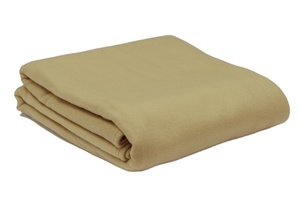 Avior Tan 66x90 pouces tissé Correction polaire couverture doux chaud Polyester/coton 2.1 LBS couverture confortable ignifuge Portable pour - Product Image 5