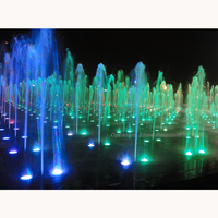 Fuente de Agua para Piso Seco de Bajo Precio, Acero Inoxidable, Luces de Colores para Niños