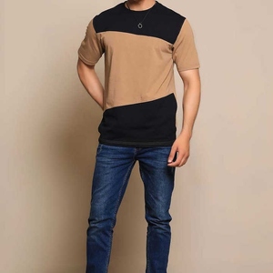 Camiseta de algodón informal para hombre al por mayor, Camiseta extragrande de cuello redondo y manga corta con estampado sólido DTG, camiseta con logotipo de algodón 100% - Product Image 3