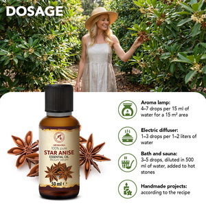 น้ำมันหอมระเหยโป๊ยกั๊กบริสุทธิ์ 100% ยี่ห้อ Aromatika ขนาด 50 มล. กลิ่นหอมหวานธรรมชาติ สำหรับอโรมาเธอราพี สกัดด้วยไอน้ำ - Product Image 4