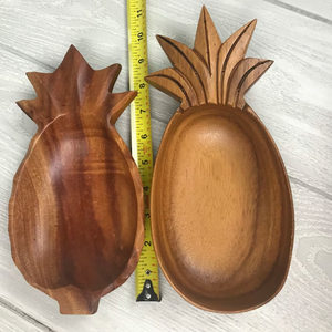 อุปกรณ์รับประทานอาหารทำจากไม้มะม่วงสำหรับใช้ตกแต่งทำด้วยมือชามเสิร์ฟอาหารในห้องครัวดีไซน์ทำจากไม้สนแอปเปิ้ล - Product Image 4