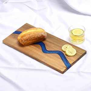 Planche à découper en bois d'acacia de qualité supérieure, planche à fromage, planche de service, passe au lave-vaisselle, accessoires de cuisine tendance - Product Image 6