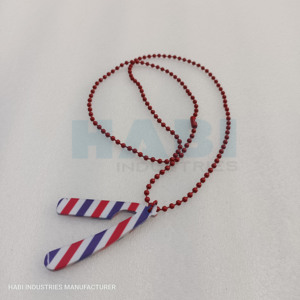 Collar de hoja de afeitar de acero inoxidable, colgante de afeitado de peluquero recubierto de Color de papel, cadena de maquinillas de afeitar, accesorio de joyería único - Product Image 2