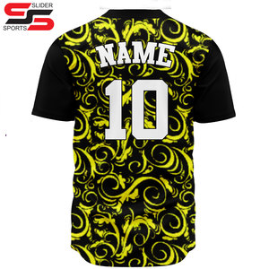 Uniformes de Béisbol Personalizados con Logotipo Impreso por Transferencia de Calor, Transpirables, Tallas Grandes, Color Degradado, Venta al Por Mayor - Product Image 2