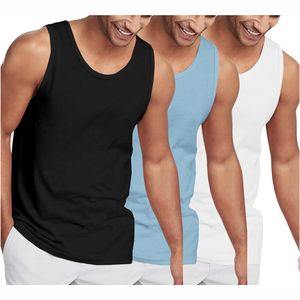 Latest Wholesale Custom 100% Cotton <b>Gym</b> <b>Vest</b> for <b>Men</b> Sporty Workout Muscle Tank Top Breathable Fitness Singlet - Product Image 3