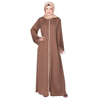 Vêtements et Accessoires Musulmans Traditionnels Robe Abaya en Mousseline de Soie pour Femme Designer Abaya Jilbab Nouvelle Conception Burqa avec Niqab