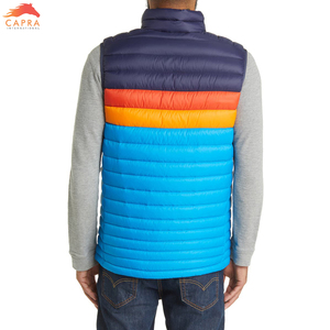Veste matelassée sans manches pour hommes, vêtement d'hiver, gilet rembourré, design personnalisé, gilet en duvet ultra léger - Product Image 3